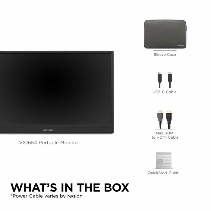 ViewSonic VX1654 Monitor Portátil 15.6 IPS FHD Negro ViewSonic VX1654 Monitor Portátil 15.6 IPS FHD Negro