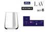 LAV Set de 6 vasos SOLEA de 360cc