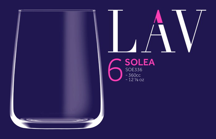 LAV Set de 6 vasos SOLEA de 360cc