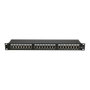 Extralink Patchpanel CAT6 STP V2 de 24 Puertos Negro