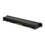 Extralink Patchpanel CAT6 STP V2 de 24 Puertos Negro
