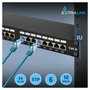 Extralink Patchpanel CAT6 STP V2 de 24 Puertos Negro