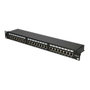 Extralink Patchpanel CAT6 STP V2 de 24 Puertos Negro