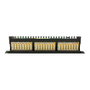 Extralink Patchpanel CAT6 STP V2 de 24 Puertos Negro