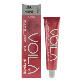 Voila 3C Intense, Agua, Tinte permanente para el cabello, 2.7 Dark China Blue, 60 ml