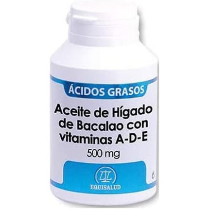 EQUISALUD Aceite de Hígado de Bacalao con Vitaminas A, D y E 180 Cápsulas