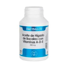 EQUISALUD Aceite Higado De Bacalao Con Vitamina A, D Y E 180 Cápsulas