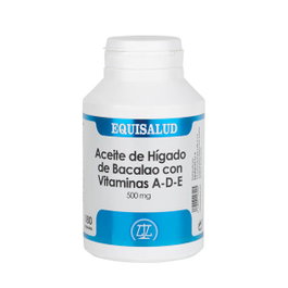 EQUISALUD Aceite de Hígado de Bacalao con Vitaminas A, D y E 180 Cápsulas