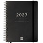 Finocam Agenda Tempus Espiral 16 Meses 2026-2027 Negro