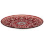 Home Deco Factory Plato Jaipur Rojo Porcelana Diámetro 26 cm