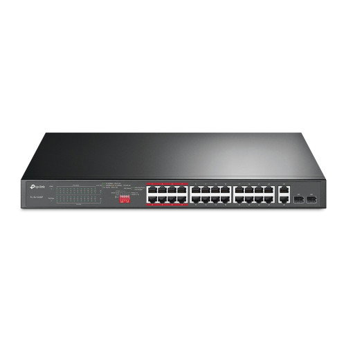 TP-Link TL-SL1226P Switch de 26 Puertos con 24 Puertos PoE+ y 2 Puertos Combo Gigabit SFP TP-Link TL-SL1226P Switch de 26 Puertos con 24 Puertos PoE+ y 2 Puertos Combo Gigabit SFP