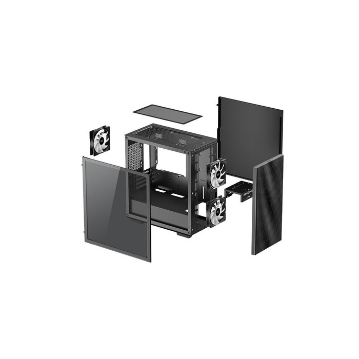 Deepcool Matrexx 40 3F LED Negro Cristal Templado