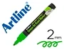 Artline EPD-4 Rotulador para Pizarra, Punta Redonda 2 mm, Color Verde Fluorescente, Tinta Opaca, Borrable