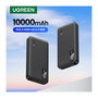 Ugreen 25742 Powerbank Carga Rápida 10000 mAh, Negro - 20W USB Power Delivery 3.0, Quick Charge 3.0, Dual Puerto USB-A y USB-C, Pantalla LED, Batería de Ión de Litio