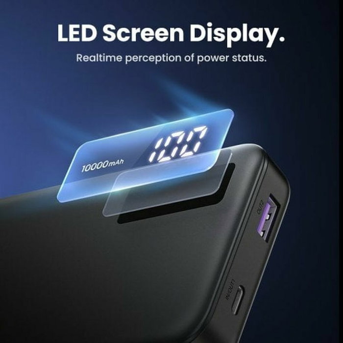 UGREEN Powerbank 25742 de 10000 mAh Negro