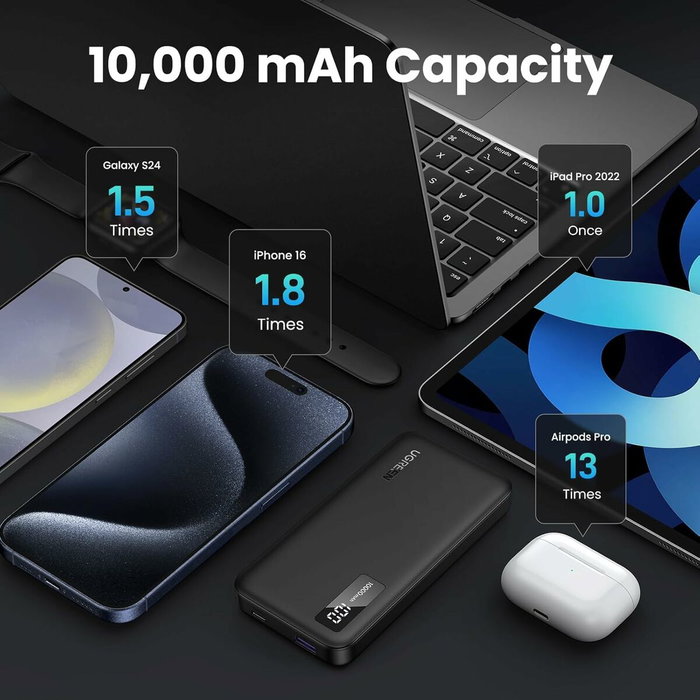 UGREEN Powerbank 25742 de 10000 mAh Negro