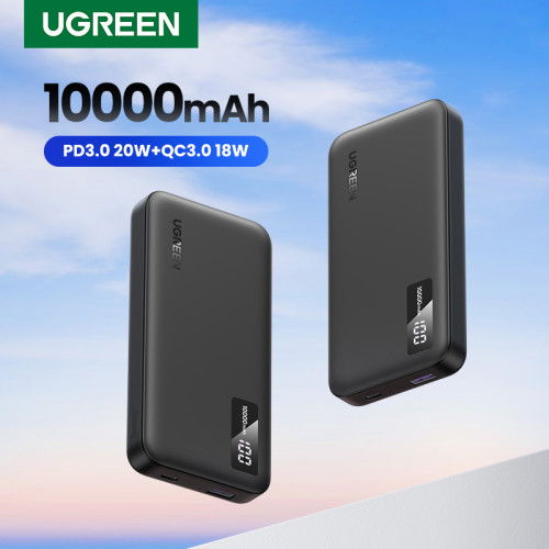 UGREEN UG25742 Batería Externa Power Bank Ión de Litio 10000 mAh Carga Rápida Negro