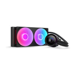 NZXT Kraken Plus 240 RGB con pantalla LCD de 1,54 pulgadas y ventiladores RGB - Negro
