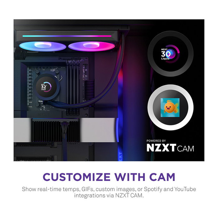 NZXT Kraken Plus 240 RGB con pantalla LCD de 1,54 pulgadas y ventiladores RGB - Negro NZXT Kraken Plus 240 RGB con pantalla LCD de 1,54 pulgadas y ventiladores RGB - Negro