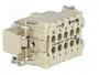 HARTING Han E® Plantilla de Contacto Macho 16A 500V 10+PE