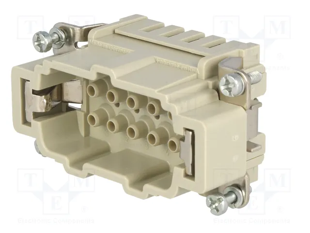 HARTING Han E® Plantilla de Contacto Macho 16A 500V 10+PE