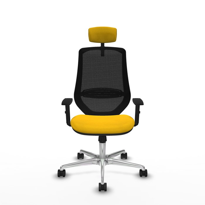 PIQUERAS Y CRESPO Silla de oficina Mardos con mecanismo Sincro, Amarillo y Negro PIQUERAS Y CRESPO Silla de oficina Mardos con mecanismo Sincro, Amarillo y Negro