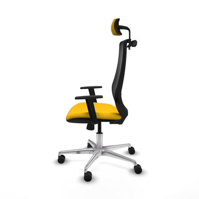 PIQUERAS Y CRESPO Silla de oficina Mardos con mecanismo Sincro, Amarillo y Negro PIQUERAS Y CRESPO Silla de oficina Mardos con mecanismo Sincro, Amarillo y Negro