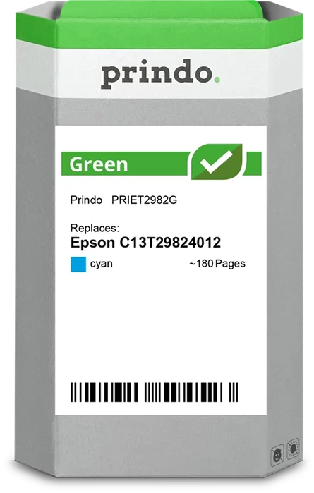 Prindo Cartucho de tinta cian PRIET2982G Green Prindo Cartucho de tinta cian PRIET2982G Green