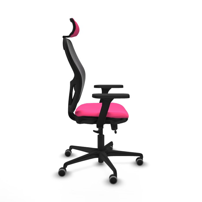 PIQUERAS Y CRESPO Silla de oficina Jorquera Rosa con Mecanismo Sincro/Traslack