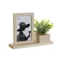 DKD Home Decor Marco de Foto 10x15 Natural con Detalles de Planta