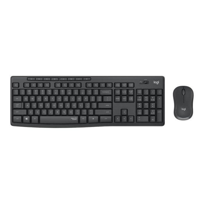 Logitech MK295 Silent Wireless Combo, QWERTZ Alemán, Graphite