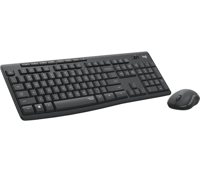 Logitech MK295 Silent Wireless Combo, Teclado QWERTZ y Ratón, Grafito