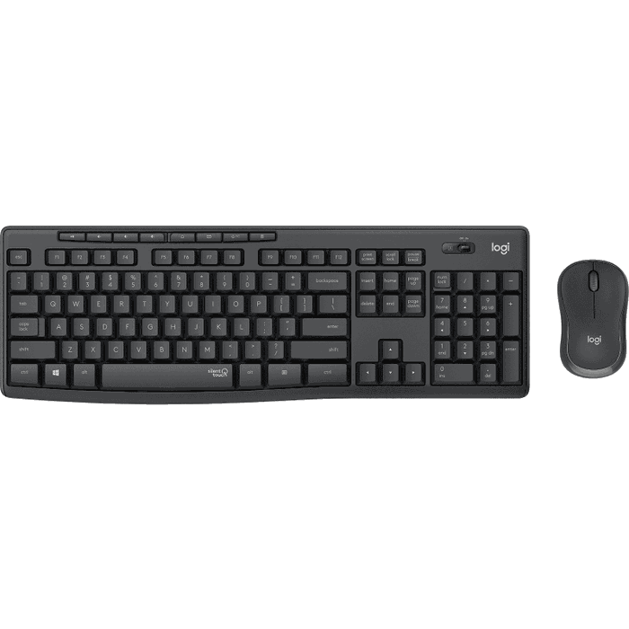 Logitech MK295 Silent Wireless Combo, QWERTZ Alemán, Graphite