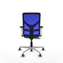 PIQUERAS Y CRESPO Silla de oficina Motilla con mecanismo Sincro, Verde esmeralda y Azul