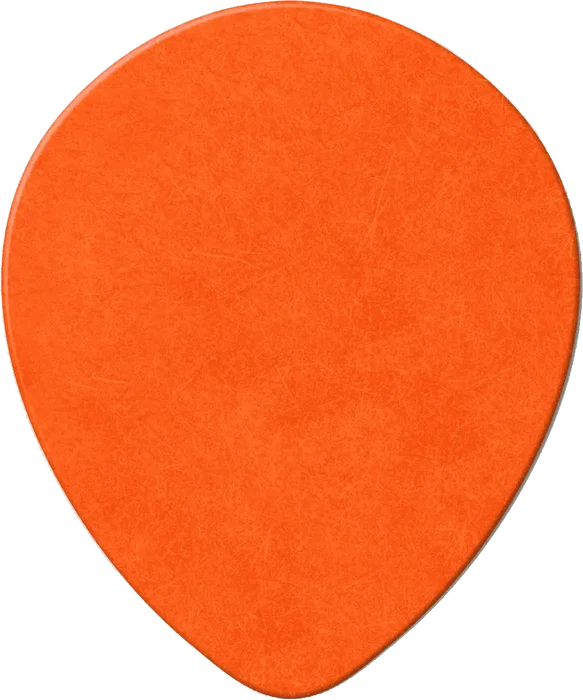 Dunlop Pack 72 Púas Tortex Teardrop Rojo 0,60 mm para Guitarra y Bajo