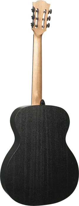 LAG Guitarra Acústica Nylon Auditorium Black & Brown Satinada Abeto Engelmann Macizo