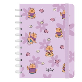LOVELY STORY Cuaderno A4 Flower Capibara con sistema de discos