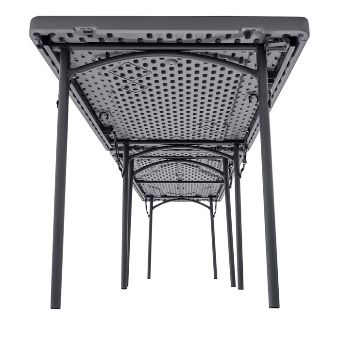 ZOWN Classic Mesa Rectangular de Polietileno, XXL, 198,2x91,4x74 cm