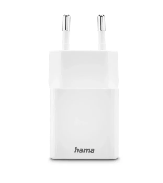 Hama Cargador USB Rápido Doble Puerto 30W PD QC 3.0 Blanco Compacto (00201992) - Smartphone, Tablet, AirPods, Universal