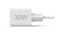 Hama Cargador USB Rápido Doble Puerto 30W PD QC 3.0 Blanco Compacto (00201992) - Smartphone, Tablet, AirPods, Universal