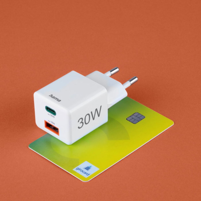 Hama Cargador de Dispositivo Móvil 30W PD/QC Blanco