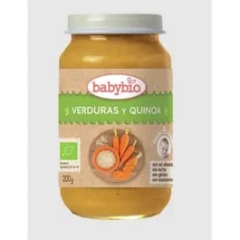 BABYBIO Potito Verduras y Quinoa para Bebés a partir de 8 Meses, Bio, Sin Gluten, 200gr