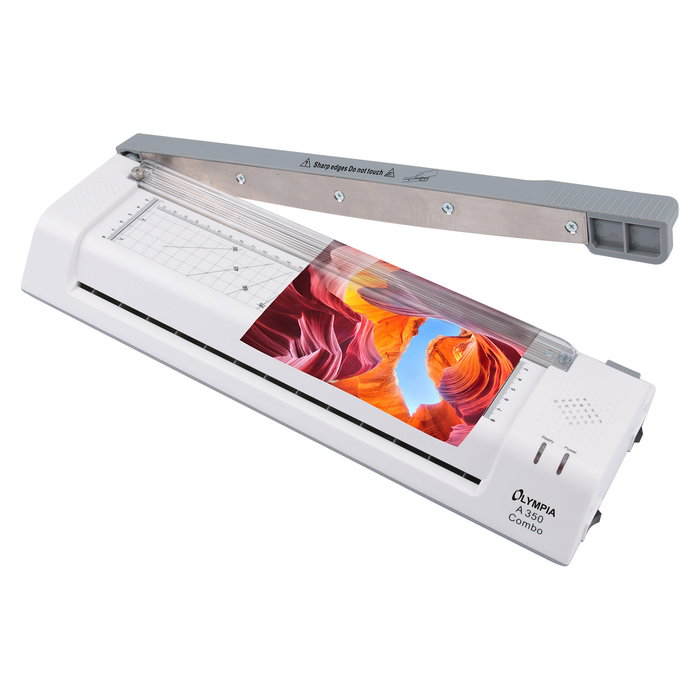 Olympia A 350 Combo DIN A3 Laminadora en frío/caliente con cortador de palanca - Modelo 3130, 33 cm, 250 mm/min