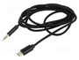 Gembird Cable USB tipo-C a Jack 3,5 mm 1,5 m Negro