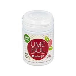 MIMASA Umebol 35Gr. 140Comp. Combinación de extracto de ciruela Umé y jinenjo, comprimidos para disolver en boca, apoyo energético