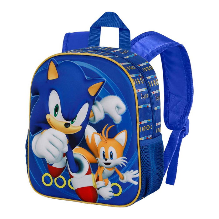 Sonic The Hedgehog Mochila Preescolar 3D Tails Azul, Compartimento Único, Espalda y Correas Acolchadas, 25 x 30 x 10 cm, 7 L Sonic The Hedgehog Mochila Preescolar 3D Tails Azul, Compartimento Único, Espalda y Correas Acolchadas, 25 x 30 x 10 cm, 7 L