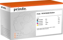 Prindo Value Pack Rainbow Classic Negro, Cian, Magenta, Amarillo