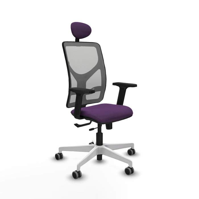 PIQUERAS Y CRESPO Silla de oficina Motilla con mecanismo Sincro/Traslack Morado y Gris PIQUERAS Y CRESPO Silla de oficina Motilla con mecanismo Sincro/Traslack Morado y Gris