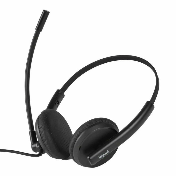 Iggual Auriculares USB con Cancelación de Ruido Enc 3030