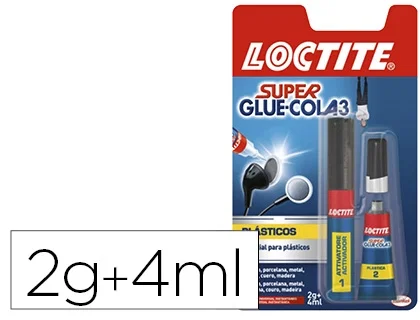 Loctite SuperGlue-3 Plásticos Difíciles Pegamento Bicomponente Adhesivo Rotulador 4ml + 2gr 2642430 Loctite SuperGlue-3 Plásticos Difíciles Pegamento Bicomponente Adhesivo Rotulador 4ml + 2gr 2642430